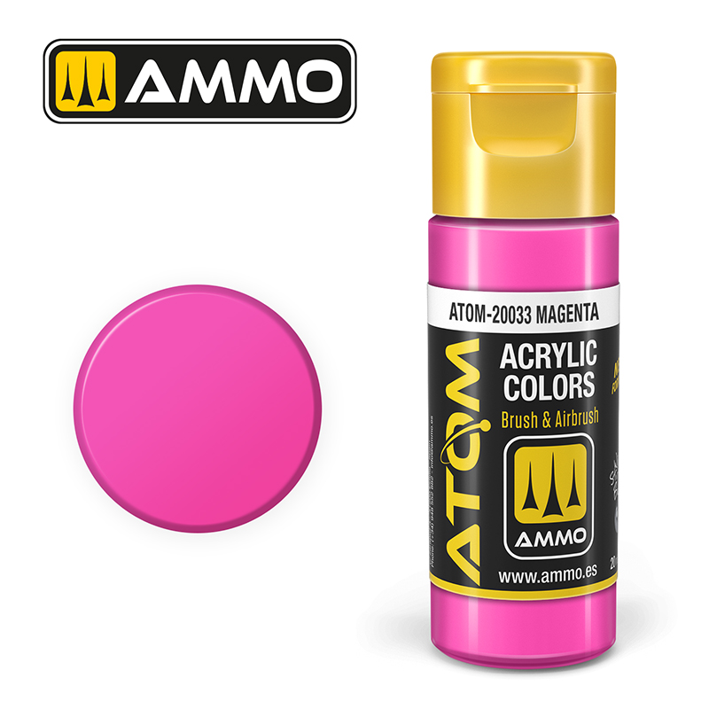 AMMO ATOM 20033 ACRYLIC COLOR MAGENTA 20 ML