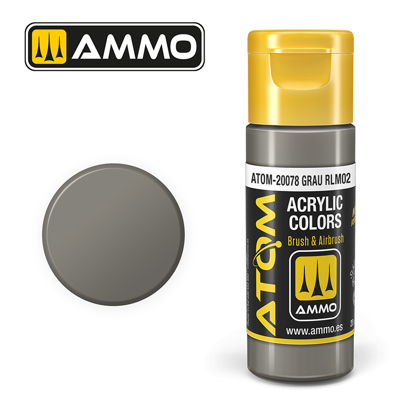 AMMO ATOM 20078 ACRYLIC COLOR GRAU RLM02 20 ML