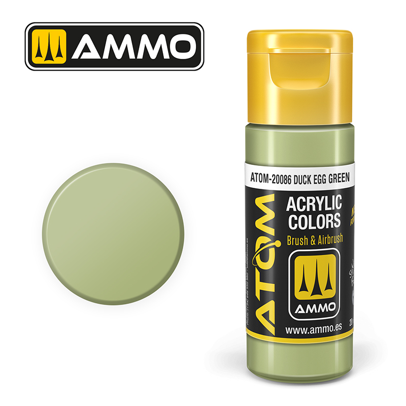 AMMO ATOM 20086 ACRYLIC COLOR DUCK EGG GREEN 20 ML