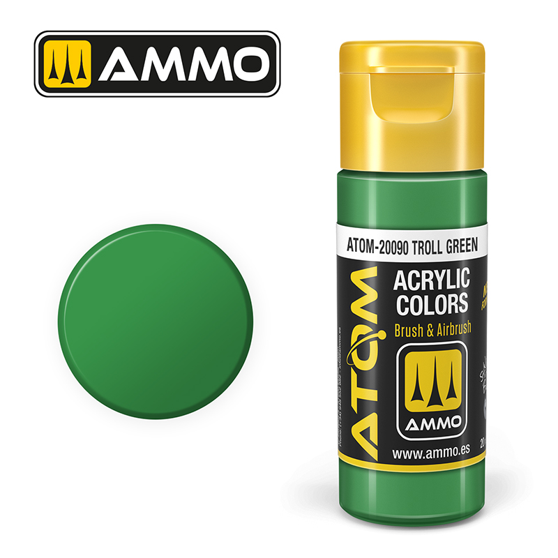 AMMO ATOM 20090 ACRYLIC COLOR TROLL GREEN 20 ML