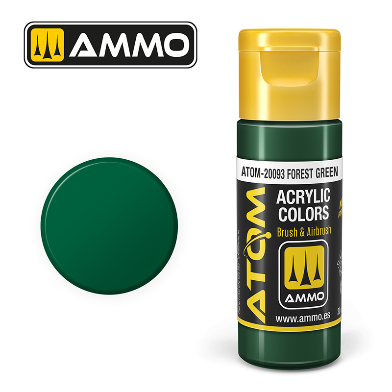 AMMO ATOM 20093 ACRYLIC COLOR FOREST GREEN 20 ML