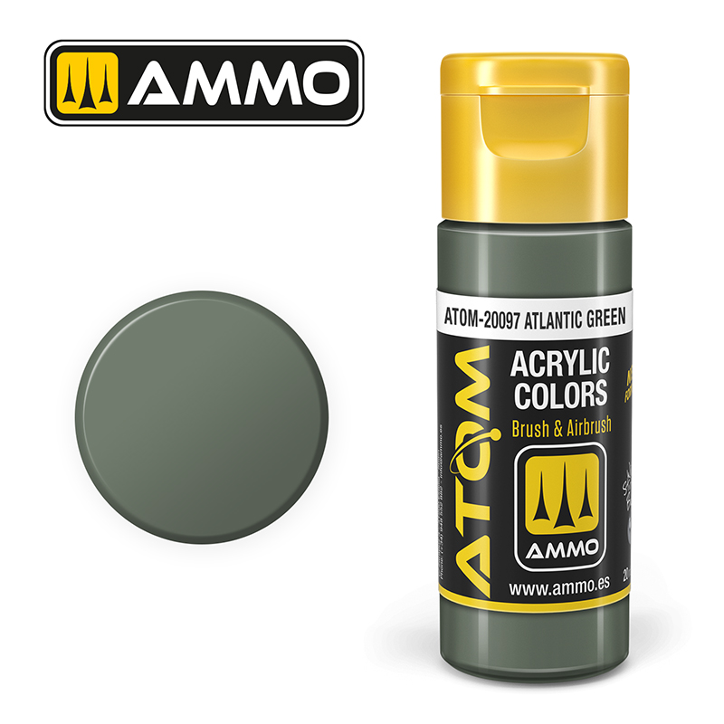 AMMO ATOM 20097 ACRYLIC COLOR ATLANTIC GREEN 20 ML