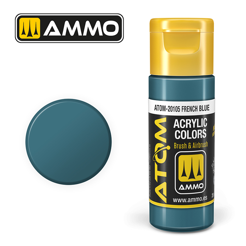 AMMO ATOM 20105 ACRYLIC COLOR FRENCH BLUE 20 ML