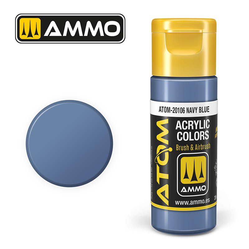AMMO ATOM 20106 ACRYLIC COLOR NAVY BLUE 20 ML