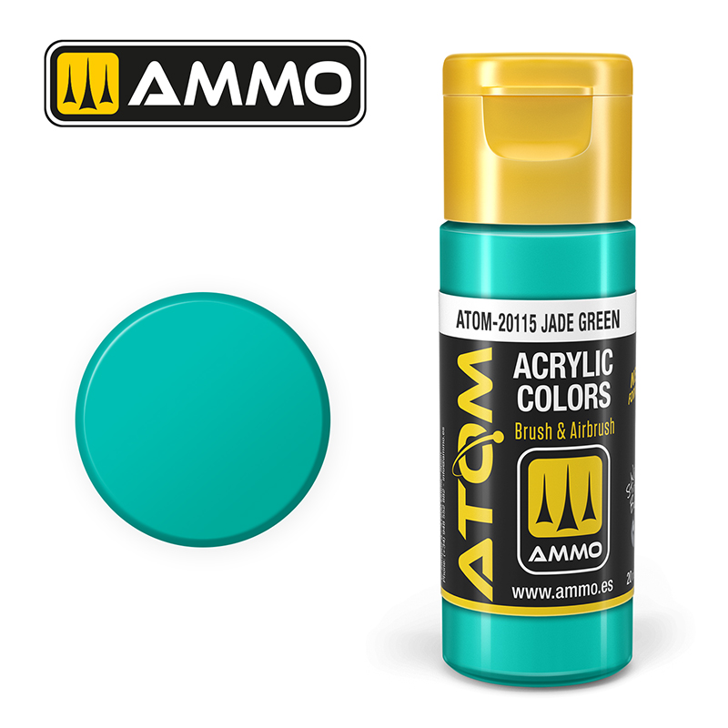 AMMO ATOM 20115 ACRYLIC COLOR JADE GREEN 20 ML