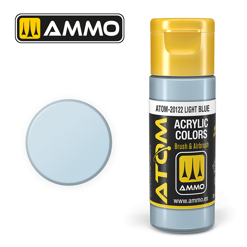 AMMO ATOM 20122 ACRYLIC COLOR LIGHT BLUE 20 ML