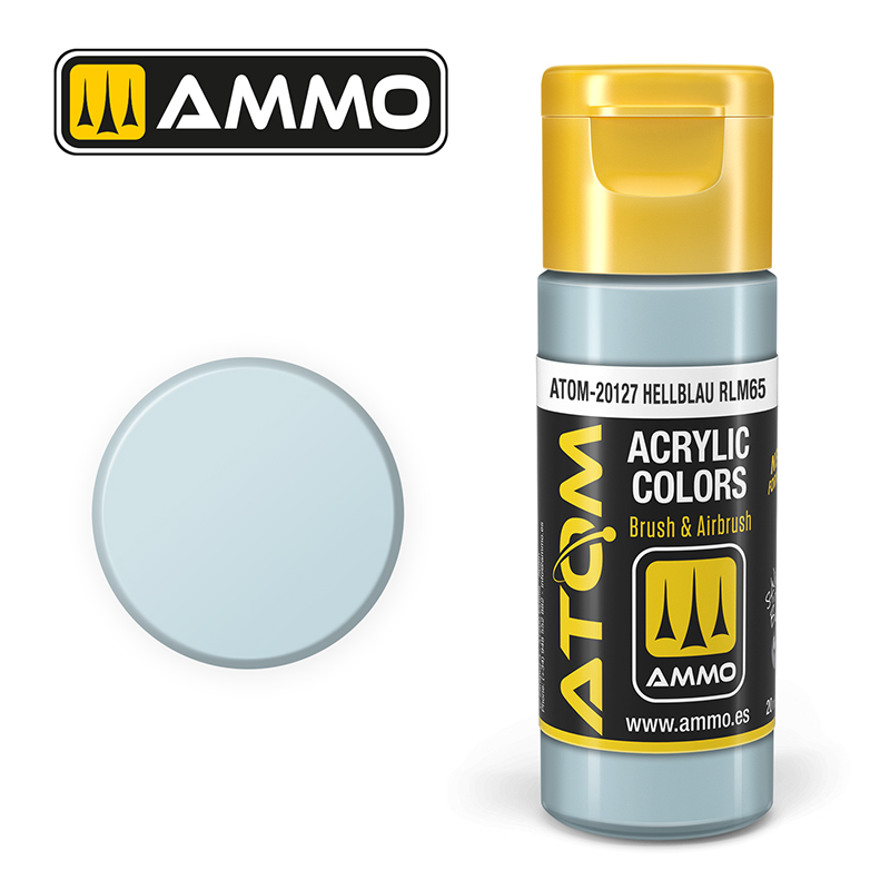 AMMO ATOM 20127 ACRYLIC COLOR HELLBLAU RLM65 20 ML