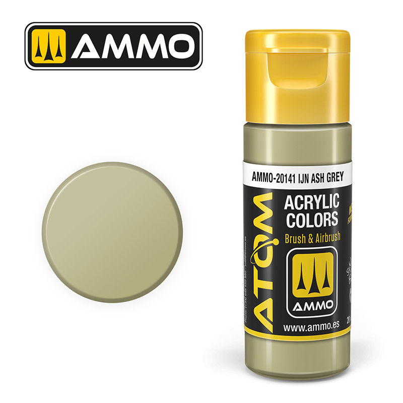 AMMO ATOM 20141 ACRYLIC COLOR IJN ASH GREY 20 ML