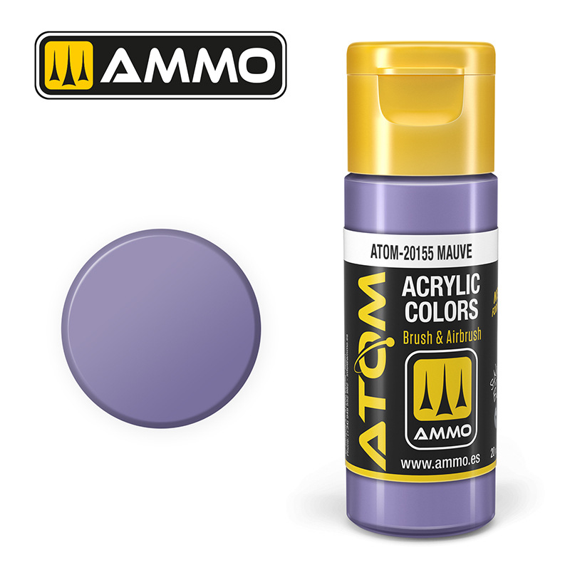 AMMO ATOM 20155 ACRYLIC COLOR MAUVE 20 ML