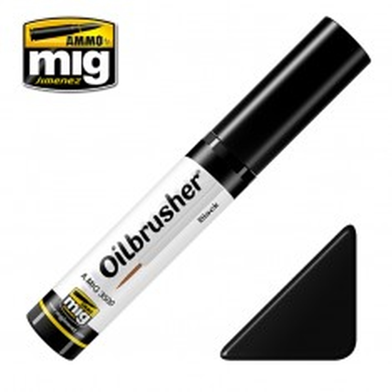 Ammo Mig 3500 OILBRUSHER BLACK JAR 10 ML