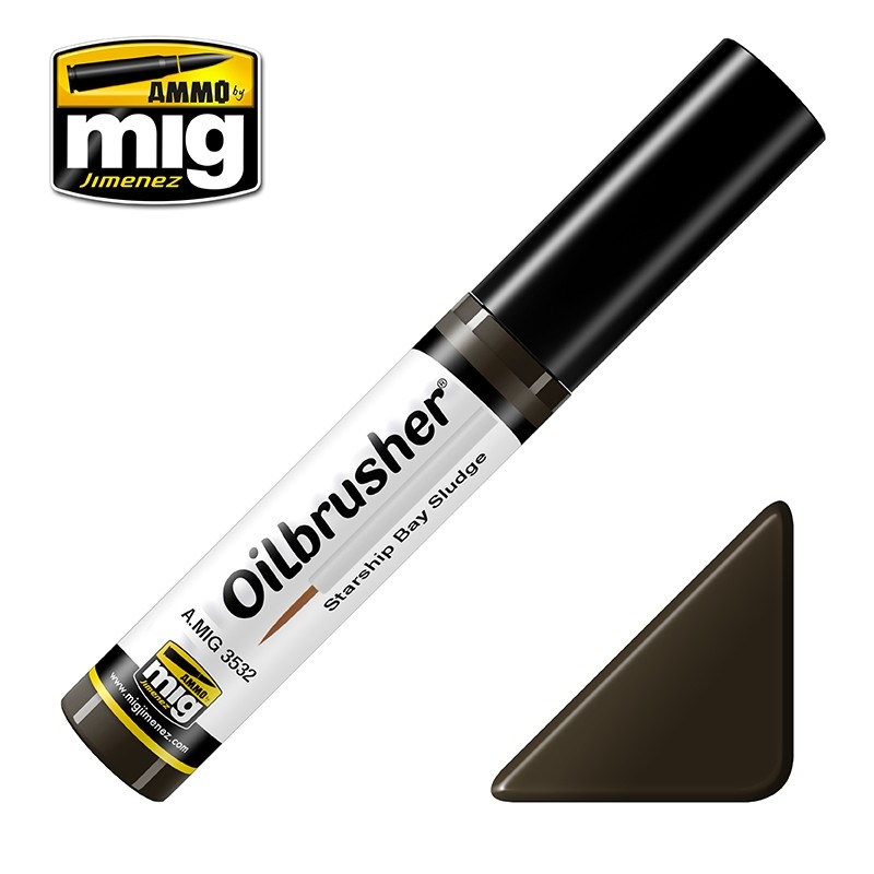 Ammo Mig 3532 OILBRUSHER STARSHIP BAY SLUDGE JAR 10 ML