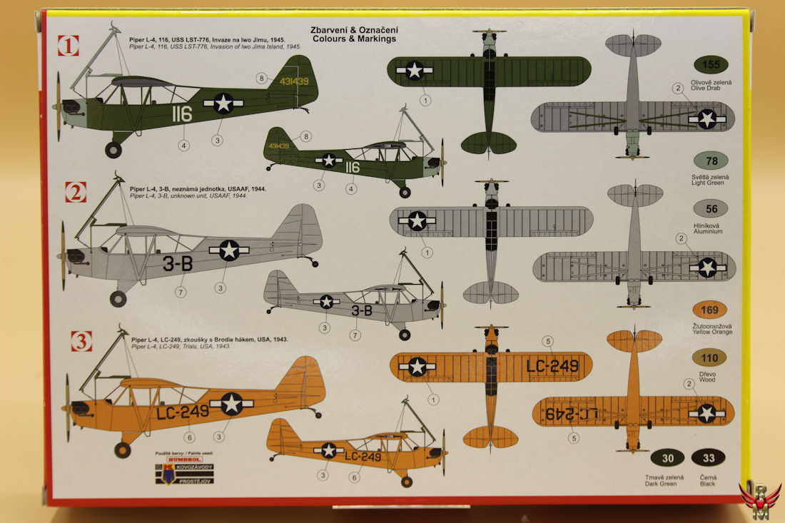 Kovozávody Prostějov 1/72 Piper L-4 Grasshopper w/Brodie Hook