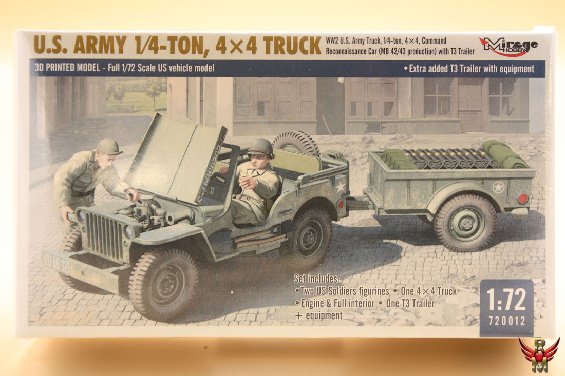 Mirage Hobby 1/72 US Army 1/4 Ton 4x4 Truck