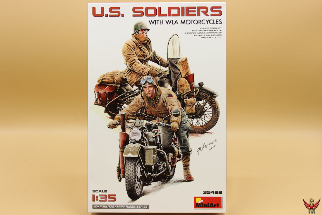 MiniArt 1/35 US Soldiers with WLA motorcycles
