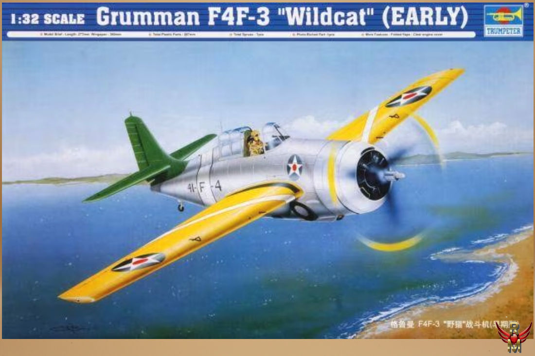 Trumpeter 1/32 Grumman F4F-3 Wildcat (Early)