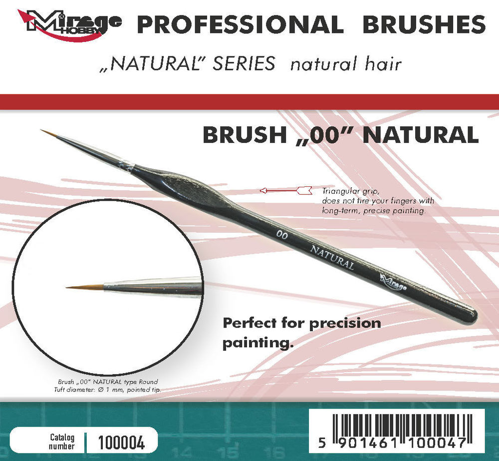 Mirage Hobby 100004 MIRAGE BRUSH NATURAL SIZE 00