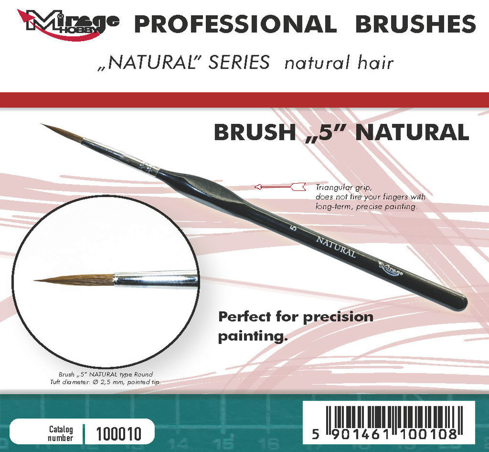 Mirage Hobby 100010 MIRAGE BRUSH NATURAL SIZE 5