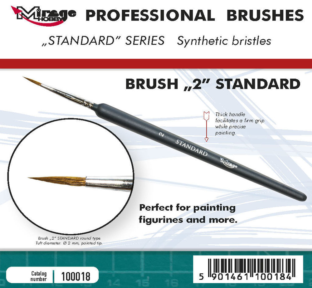 Mirage Hobby 100018 MIRAGE BRUSH STANDARD SIZE 2