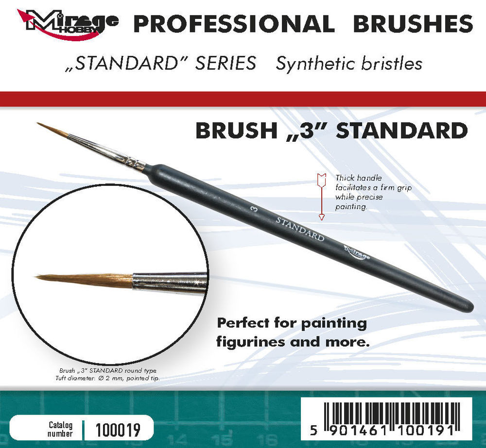 Mirage Hobby 100019 MIRAGE BRUSH STANDARD SIZE 3