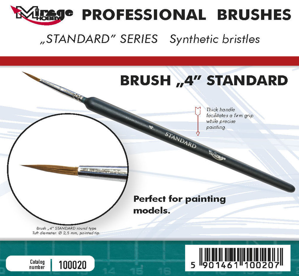 Mirage Hobby 100020 MIRAGE BRUSH STANDARD SIZE 4