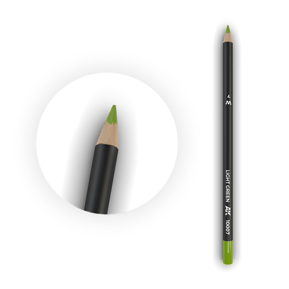 AK Interactive 10007 Watercolor Pencil Light Green