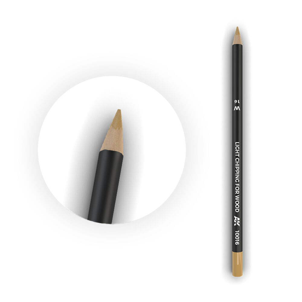 AK Interactive 10016 Watercolor Pencil Light Chipping for Wood