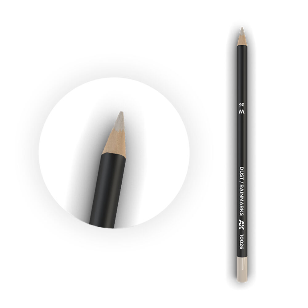 AK Interactive 10026 Watercolor Pencil Dust/Rainmarks