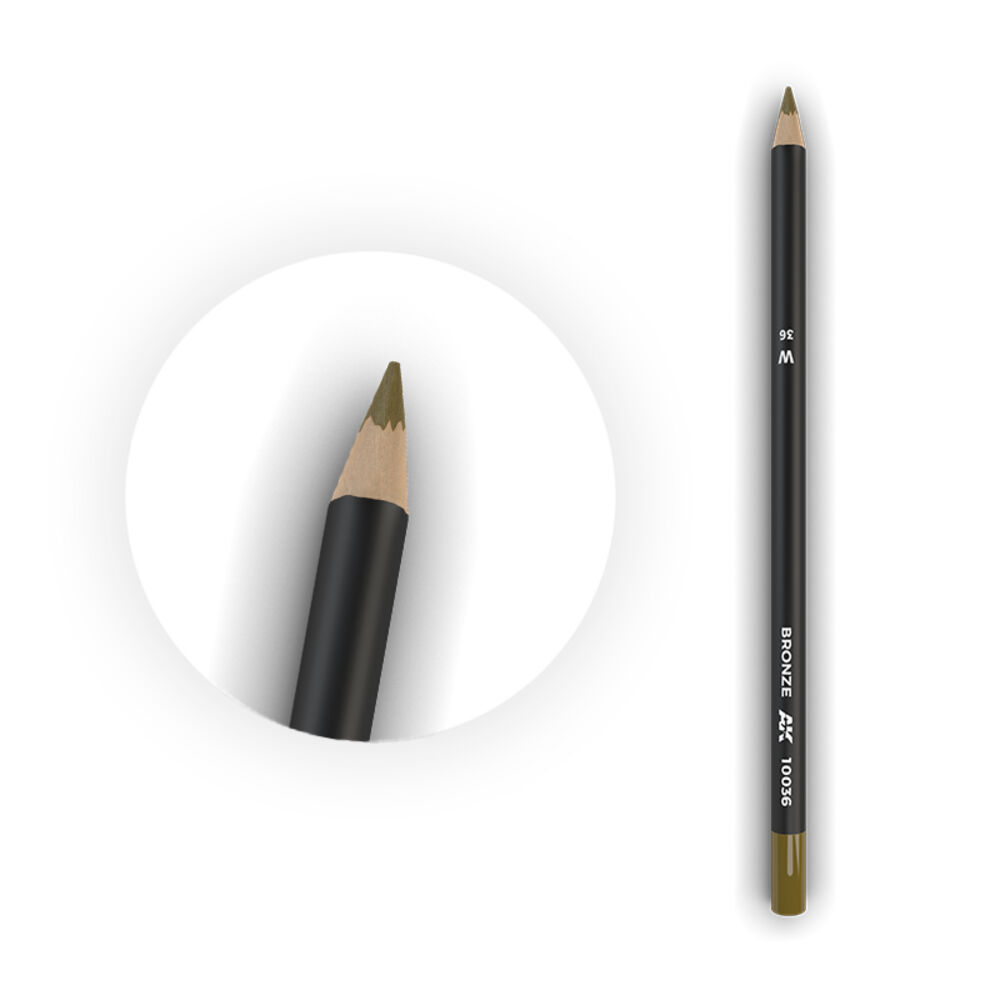 AK Interactive 10036 Watercolor Pencil Bronze