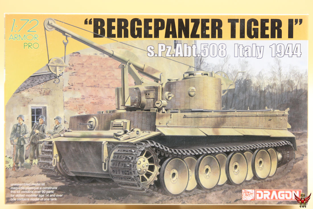 Dragon 1/72 Bergepanzer Tiger I with Zimmerit