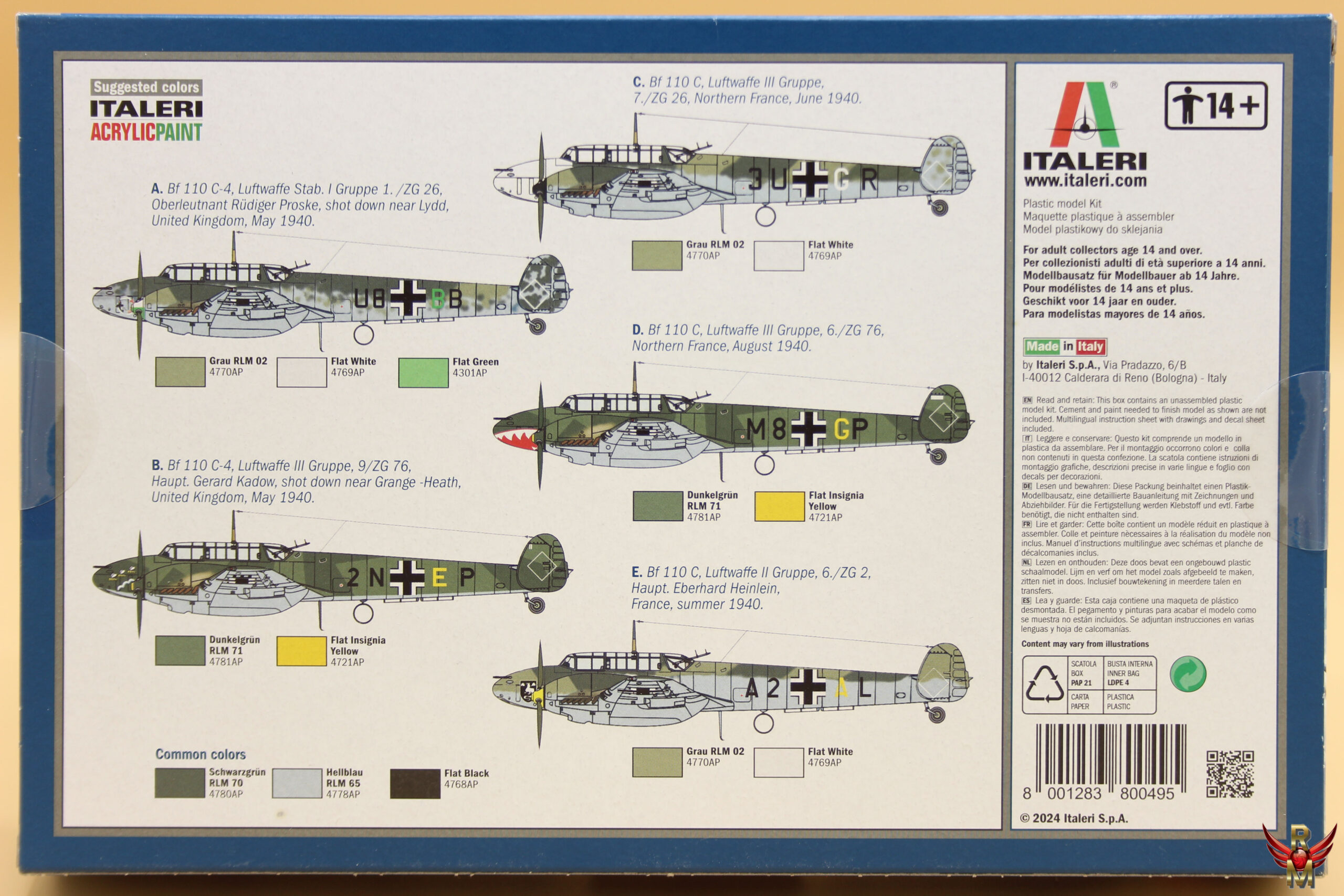 Italeri 1/72 Bf 110 C Zerstörer