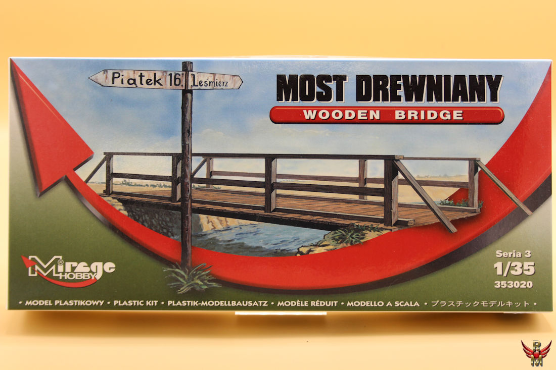 Mirage Hobby 1/35 Wooden Bridge with road sign