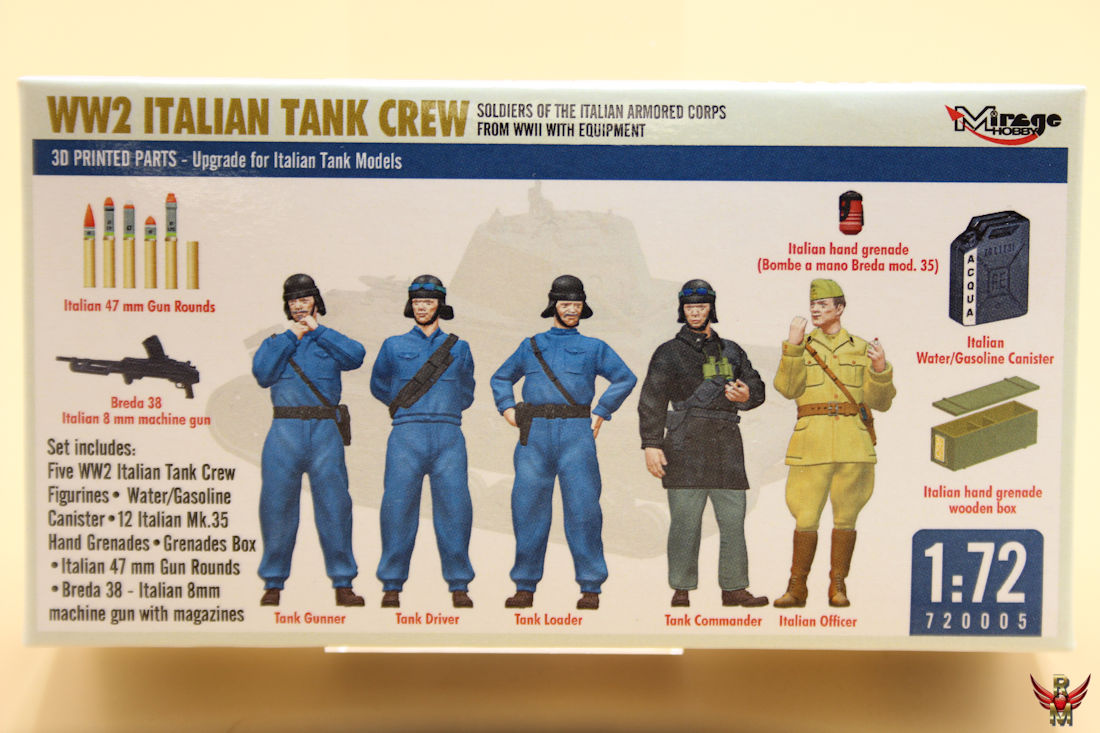 Mirage Hobby 1/72 WW2 Italian Tank Crew