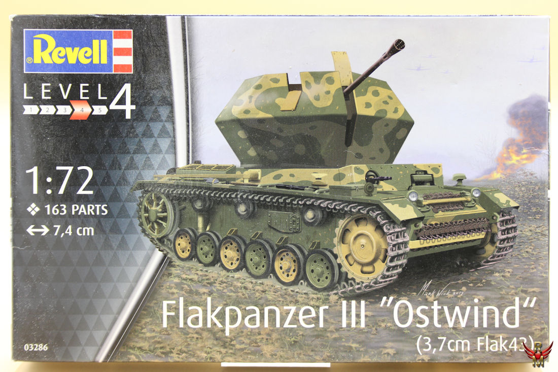 Revell 1/72 Flakpanzer III Ostwind 37mm Flak 43