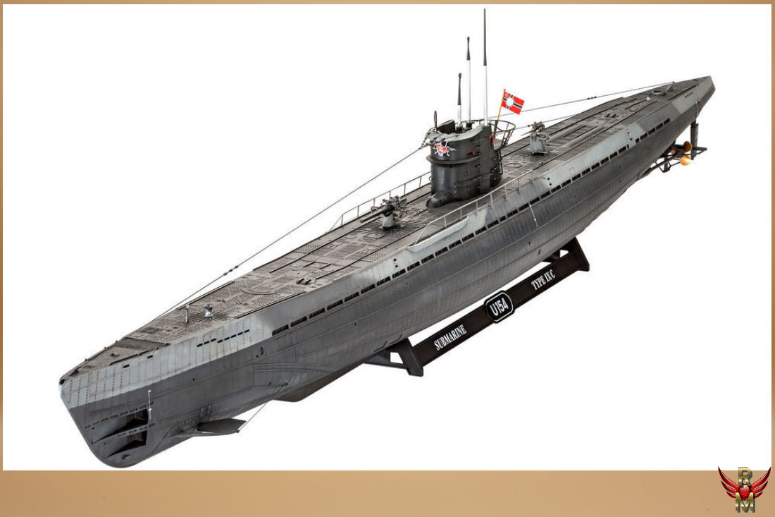 Revell 1/72 German Submarine Type IX C U67/U154