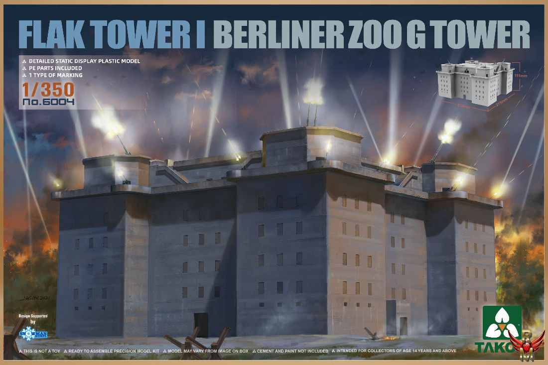 Takom 1/350 Flak Tower I Berliner Zoo G Tower