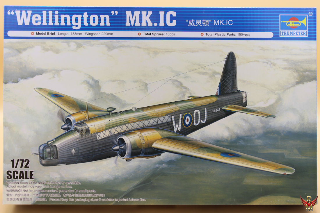 Trumpeter 1/72 Wellington Mk IC