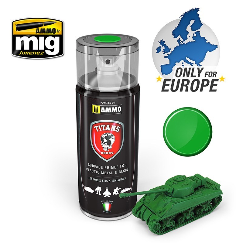 TITANS HOBBY 106 EMERALD GREEN MATT PRIMER 400 ML SPRAY
