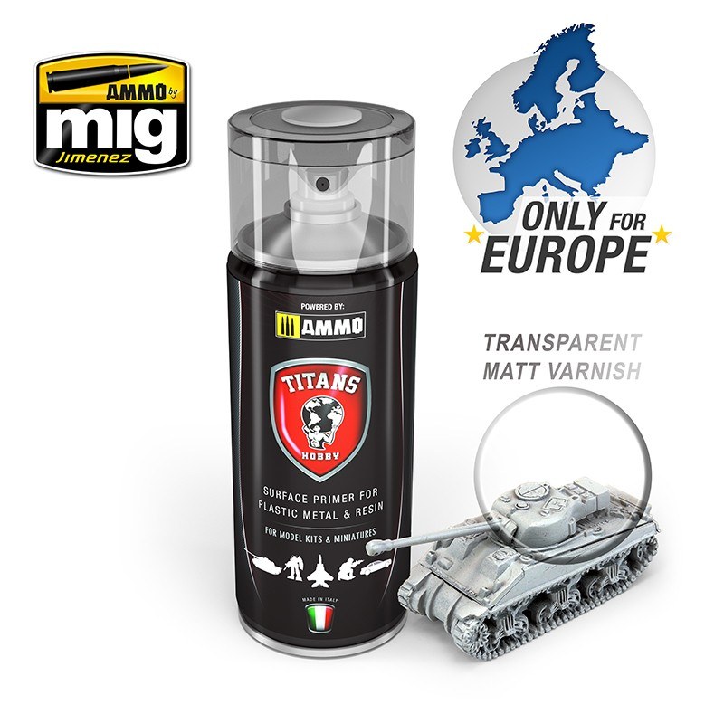 TITANS HOBBY 110 TRANSPARENT MATT VARNISH / BASE 400 ML SPRAY