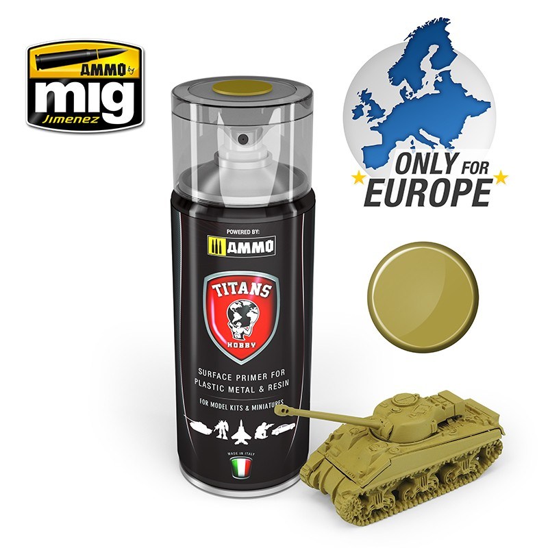 TITANS HOBBY 111 DESERT YELLOW MATT PRIMER 400 ML SPRAY