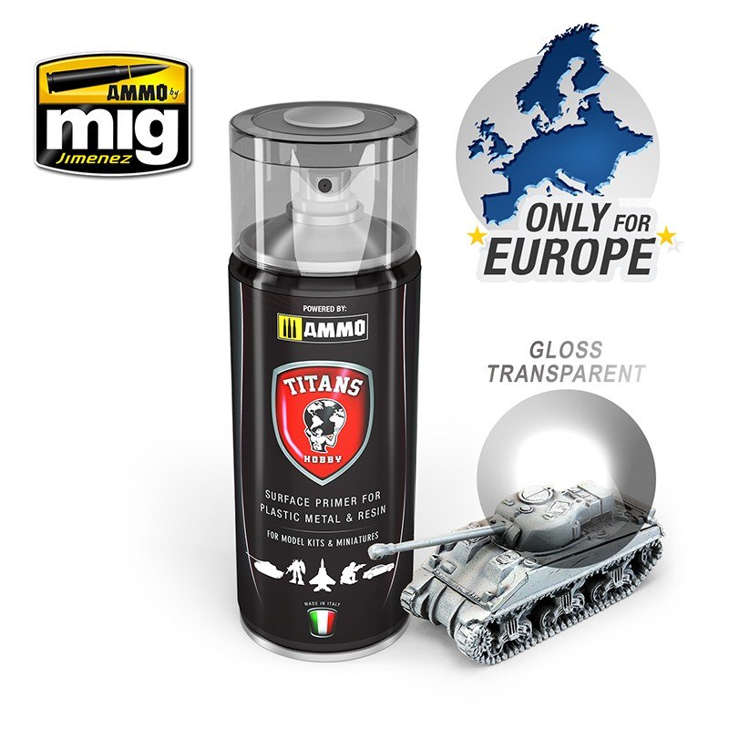 TITANS HOBBY 114 GLOSS TRANSPARENT VARNISH 400 ML SPRAY
