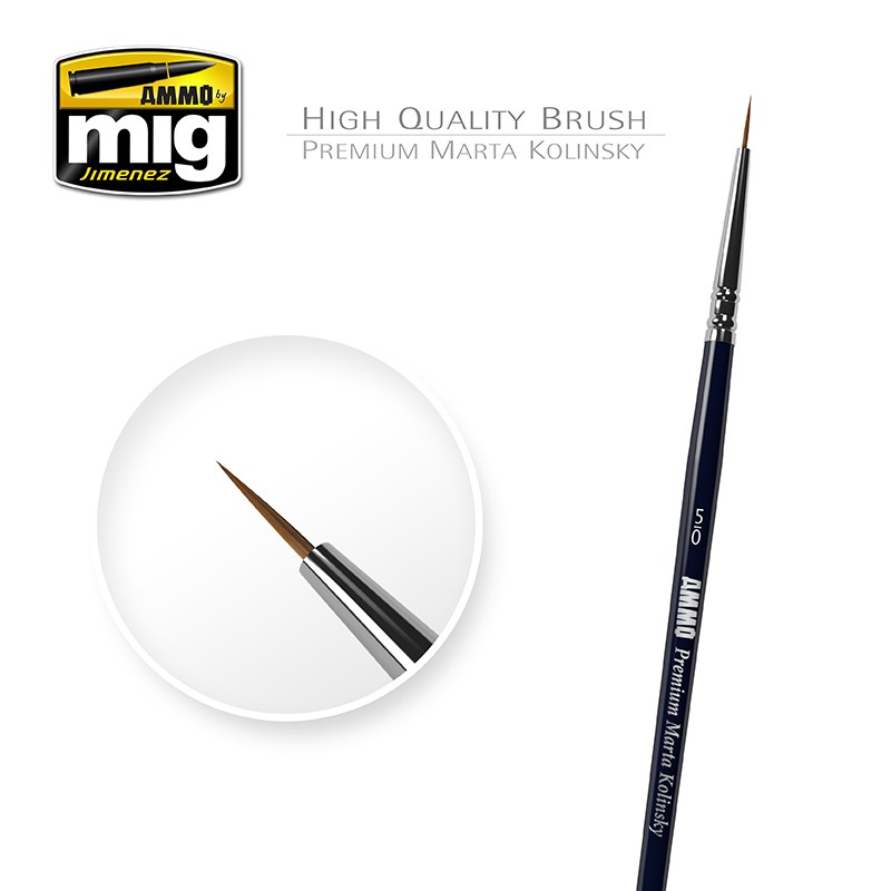 AMMO 8600 MARTA KOLINSKY PREMIUM ROUND BRUSH NO. 5/0