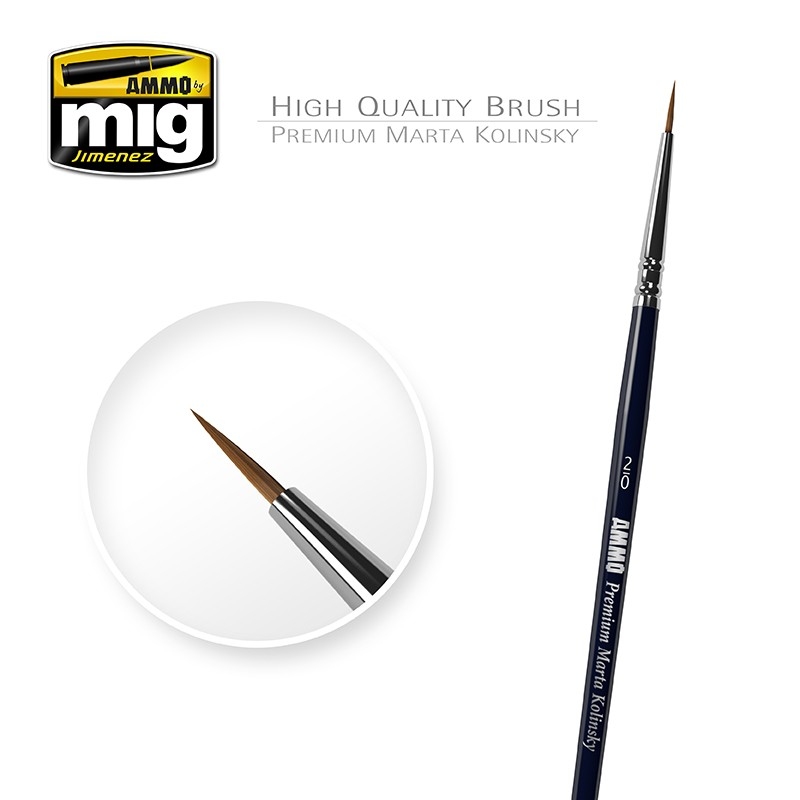 AMMO 8601 MARTA KOLINSKY PREMIUM ROUND BRUSH NO. 2/0