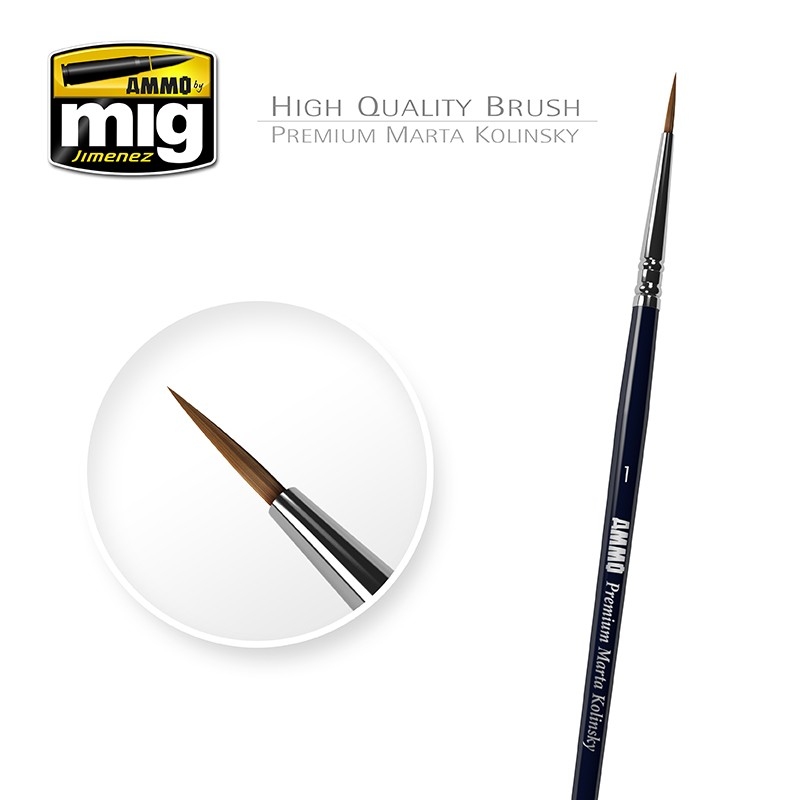 AMMO 8602 MARTA KOLINSKY PREMIUM ROUND BRUSH NO. 1