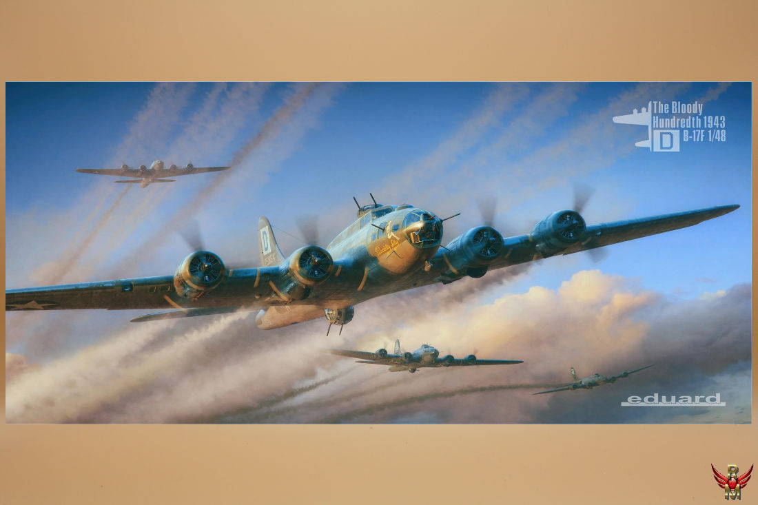 Eduard 1/48 The Bloody Hundredth 1943 B-17F Limited Edition