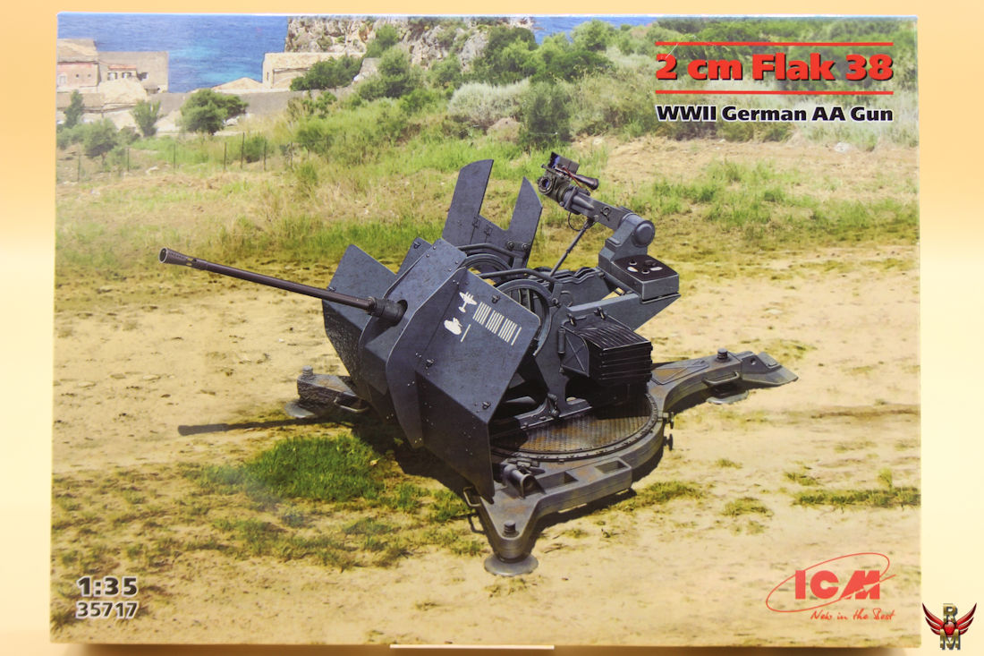 ICM 1/35 2 cm FlaK 38 WWII German AA Gun