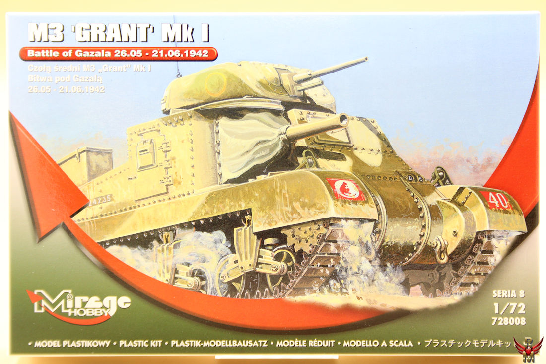 Mirage Hobby 1/72 M3 Grant Mk I