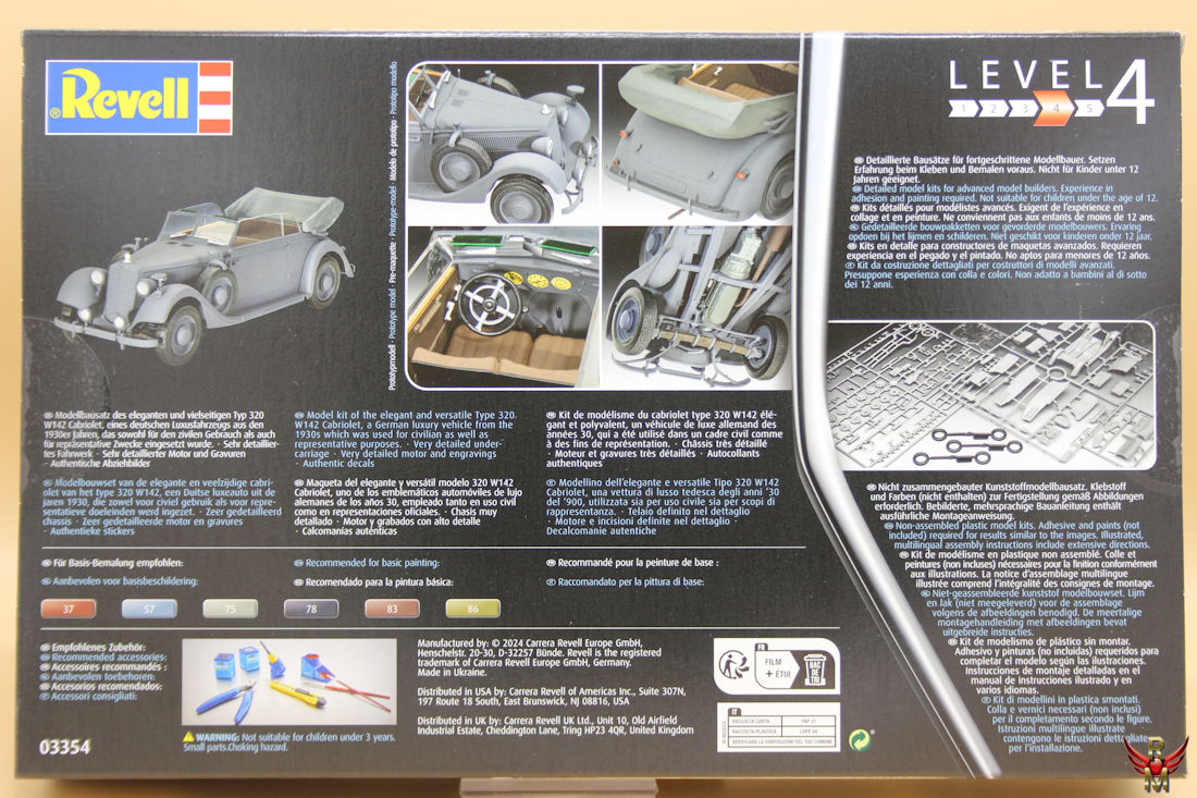Revell 1/35 Typ 320 (W142) Cabriolet