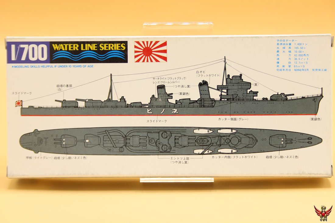 Aoshima 1700 Japanese Navy Destroyer Nenohi water line series