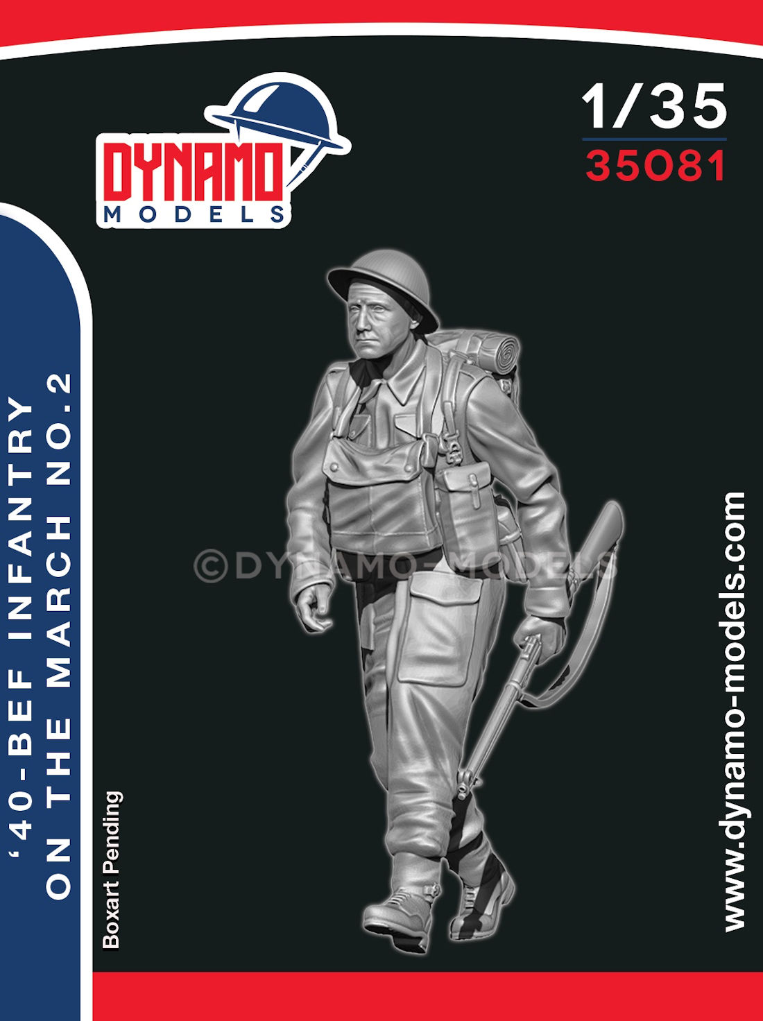 Dynamo Models 1/35 40 BEF Infantryman Marching No 2