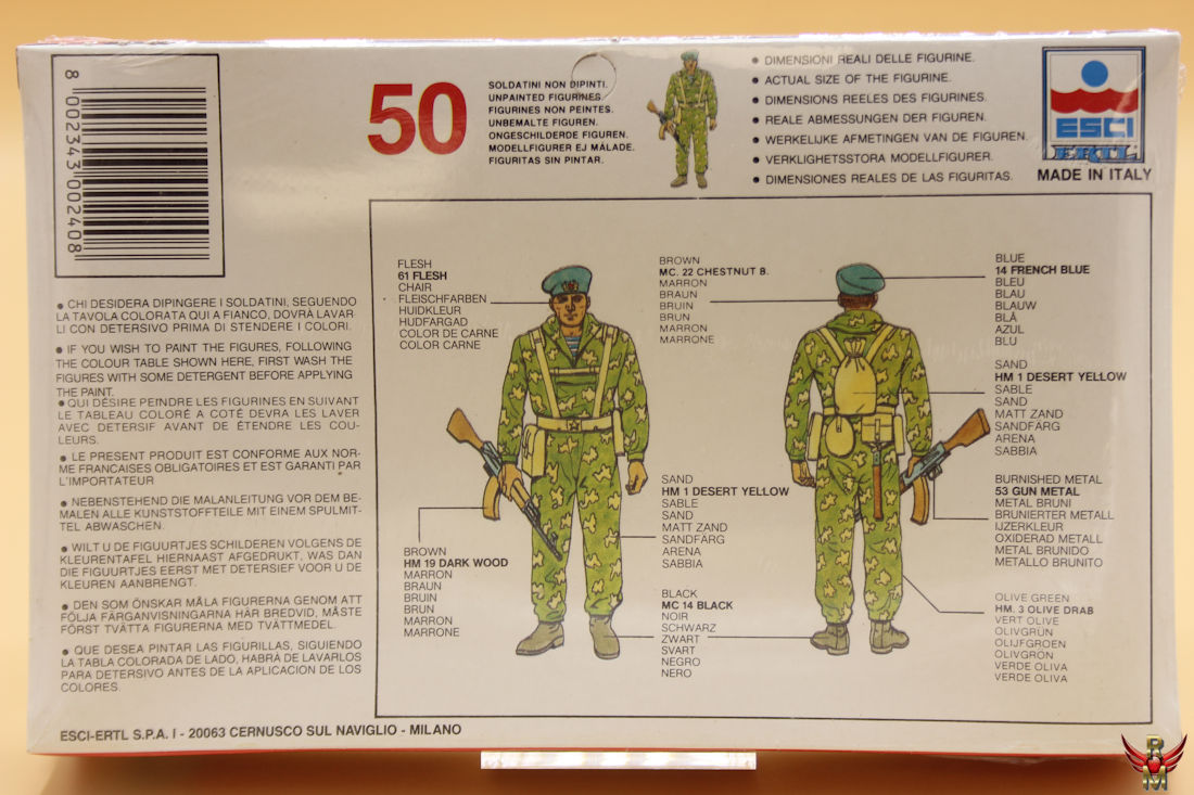 ESCI ERTL 1/72 Modern Russian Paratroopers Spetsnaz